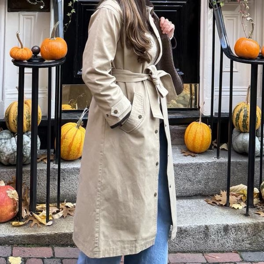 Abercrombie & Fitch Tan Trench Coat